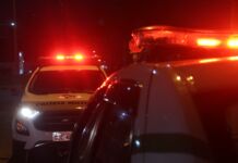 Jovem sem CNH é preso após fuga, perseguição e colisão contra viatura em Santa Rosa do Sul