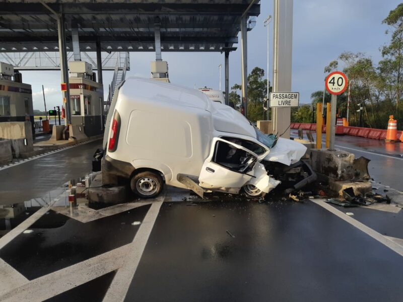 acidente pedágio Araranguá
