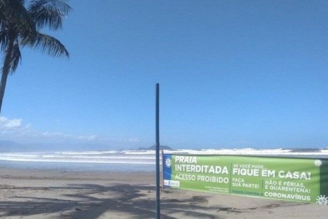 praia interditada