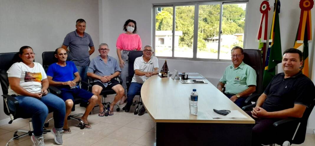 Sangão Madalena com prefeito Brambila