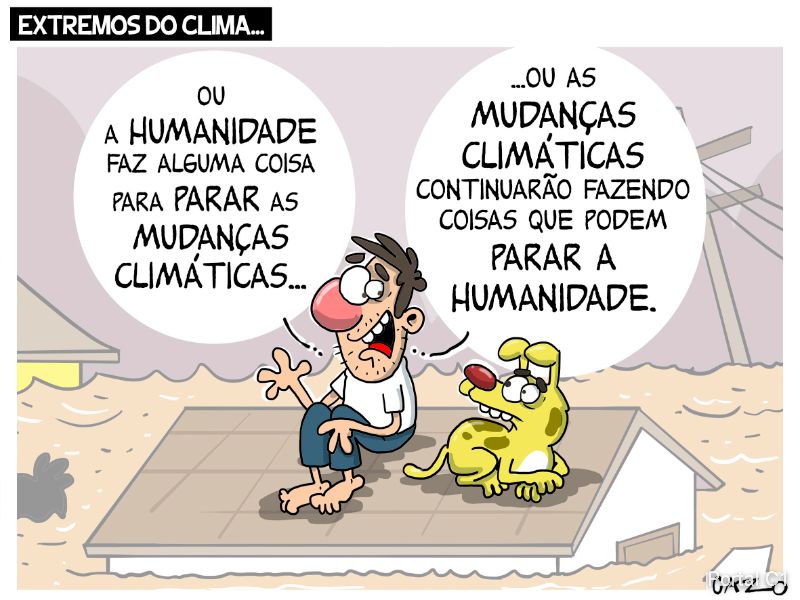 5718 CHARGE ESTREMOS DO CLIMA MUDANÇAS CLIMÁTICAS PARAR HUMANIDADE 07-06-2023 (1)