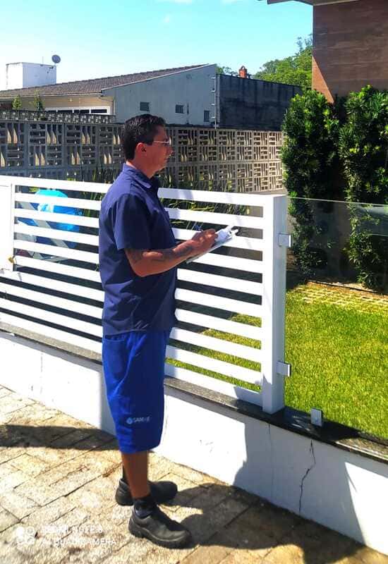 Conferindo as ligações dos imóveis na rede de esgoto