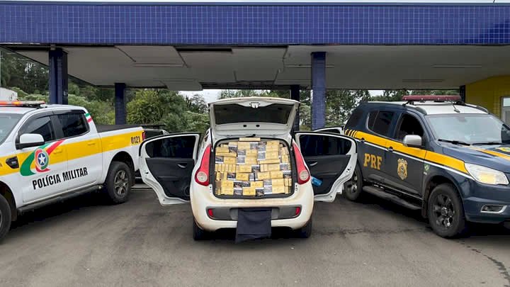 Homem é preso com mais de 17 mil maços de cigarros contrabandeados em SC