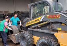 Mais de 1.400 pneus são recolhidos em ação ambiental em Sombrio