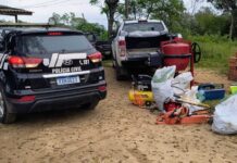 Polícia Civil cumpre mandados de busca e apreensão e prende dois suspeitos de furtos em São João do Sul e Jacinto Machado