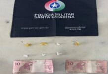 Adolescente é apreendido por tráfico de drogas no Jardim das Avenidas em Araranguá