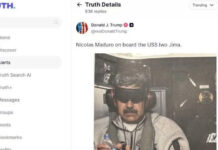 Trump publica suposta foto de Maduro após captura e afirma que venezuelano está em navio dos EUA
