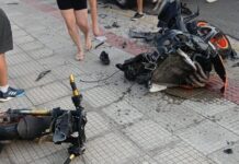 Acidente entre carro e motocicleta deixa homem ferido na SC-449, em Balneário Gaivota