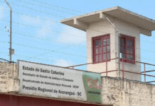 Detento recapturado em Araranguá foge novamente do presídio e furta veículo após procedimento de rotina