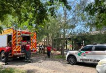 Casa é consumida por incêndio no bairro Januária, em Sombrio