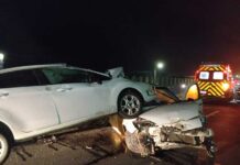 Mulher fica ferida em acidente na BR-101 na madrugada de sábado