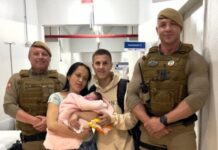 Policiais salvam bebê de 8 dias engasgada em Maracajá