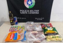 Gaivota: Homem é preso ao tentar sair de supermercado sem pagar mais de R$ 300 em compras