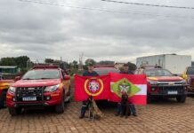 Binômio dos Bombeiros de Araranguá participa do 1º simulado interestadual de desastres no RS