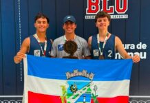 Dupla de Araranguá conquista bronze no vôlei de praia dos Joguinhos Abertos de SC
