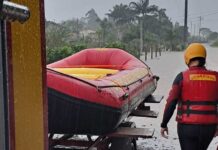 Chuvas mobilizam bombeiros em 39 ocorrências e obrigam retirada de 90 pessoas em Criciúma