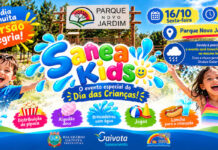 SaneaKids: Gaivota Saneamento e Imobiliária Village Dunas promovem dia de diversão para as crianças, com apoio da Prefeitura e do mercado Moniari