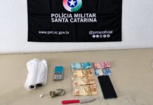 Suspeita de tráfico por delivery leva à prisão de homem em Araranguá